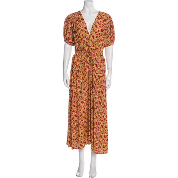 Faithfull The Brand Bellavista Midi Dress - S - Gomera Floral - Picture 1 of 7